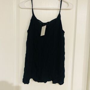 Love Cameron Women's Sleeveless Camisole V-Neck Tank Top Black Size Medium NEW‎